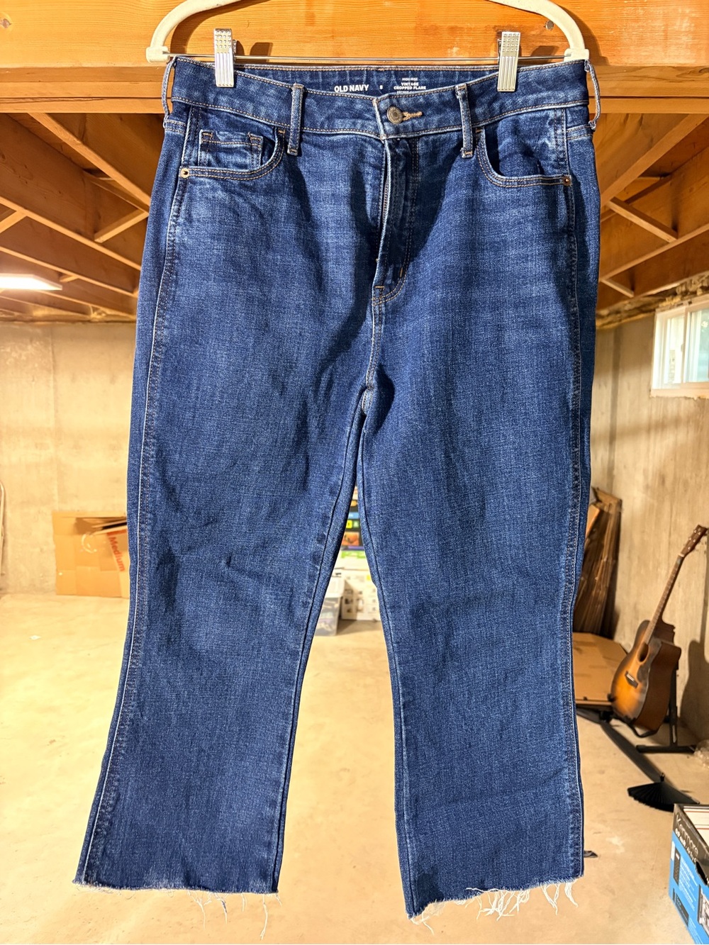 Old Navy Women’s “Flare Crop” Dark Blue Jeans